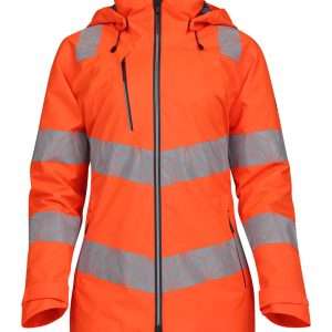 PULSAR® REACT Women's Hi-Vis Waterproof Orange Shell Jacket