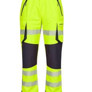 PULSAR® REACT Unisex Hi-Vis Waterproof Yellow Overtrousers
