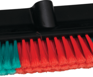 Vikan Washing Brush, waterfed, High/Low, 275 mm, Soft/split, Black