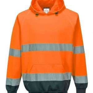 Hi Vis Two Tone Hooded Sweatshirt