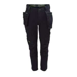 CALGARY BLACK 4 X WAY STRETCH TROUSER