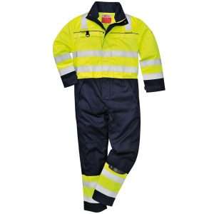 Hi Vis Multi Norm Coverall Yellow/Navy