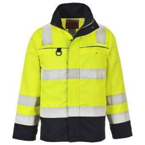 Hi Vis Multi Norm Jacket Yellow/Navy