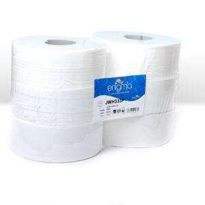 Case of 6 2 Ply Jumbo Toilet Roll 300M x 86mm x 80mm 833 Sheets
