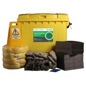M1230600 600L Maintenance Spill Response Kit | 4 Wheel PE Bin