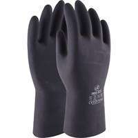 Heavy duty black chemical resistant 13 inch gauntlet.