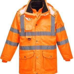 Hi Vis 7-in-1 Traffic Jacket Orange RIS