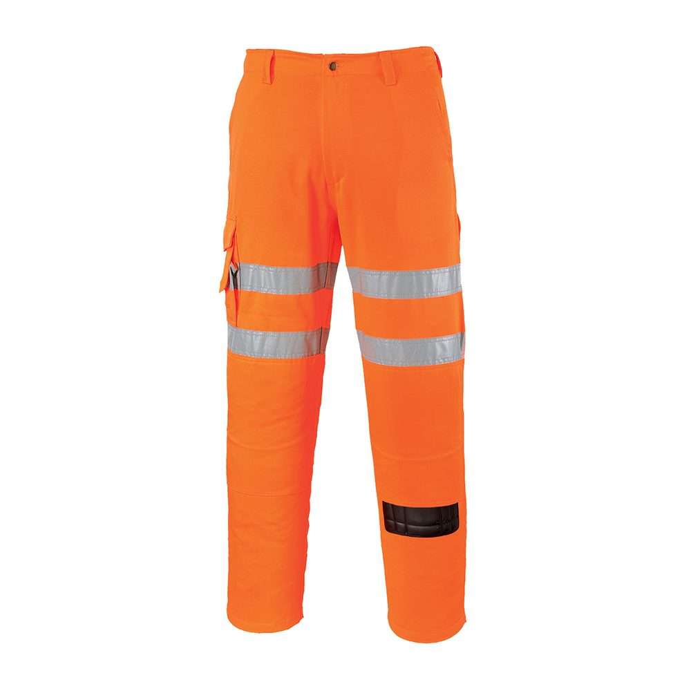 Hi Vis Rail Combat Trouser Orange RIS
