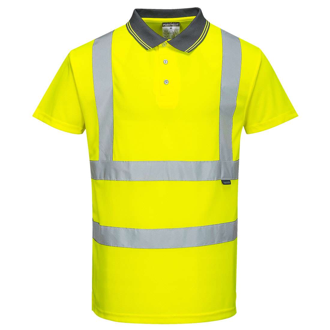 Hi Vis Short Sleeve Polo Shirt Yellow