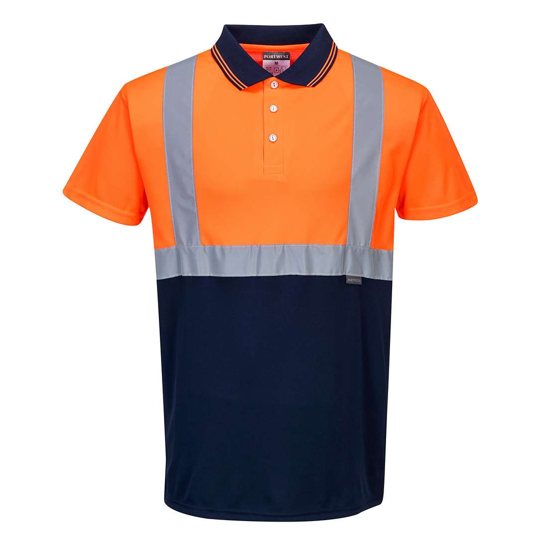 Hi Vis Two Tone Short Sleeved Polo Shirt