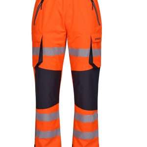 PULSAR® REACT Unisex Hi-Vis Waterproof Orange Overtrousers