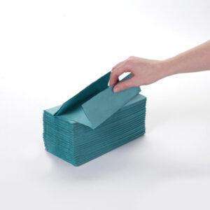 1 Ply Blue C-Fold Hand Towel 2880 Sheets Packed 192 x 15