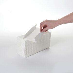 2 Ply White C-Fold Hand Towel 2400 Sheets Packed 15 x 160
